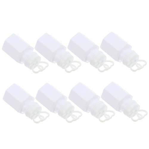 FOYTOKI 16 Stück Blasen Stab Leere Flasche Bulk-hochzeitsblasen Partyblasen Leere Blasenlösungsflaschen Leere Blasenflaschen Blase Zauberstab Flasche Seifenblasenset Weiß Plastik von FOYTOKI