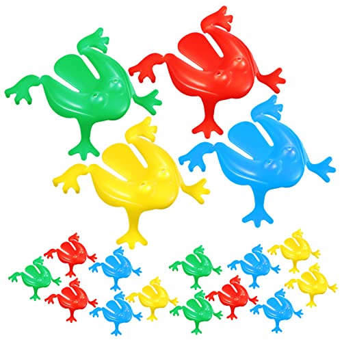 FOYTOKI 16 Stück Kunststoff Frosch Tier Sprungspielzeug Frosch Spielzeug Kinder Sprungspielzeug Frosch Form Sprungspielzeug von FOYTOKI