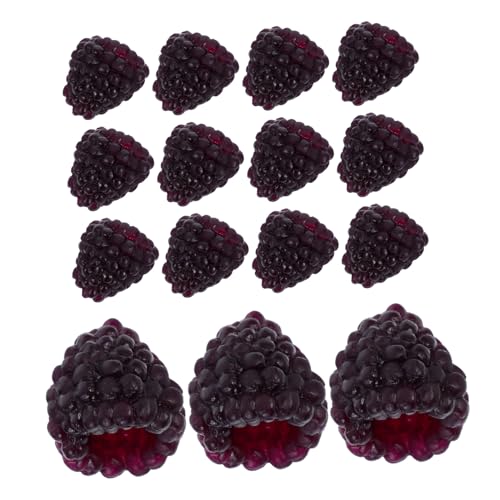 FOYTOKI 16 Stück Teiliges Künstliche Beeren Dekoration Realistische Simulation Fotorequisiten für Wohnkultur Tischdeko Küchen und Barambiente Naturgetreue Nachbildung Pflegeleicht von FOYTOKI