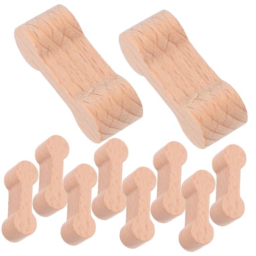FOYTOKI 16 Stücke Holz Zug Track Anschlüsse Adapter Gerade Holz Zug Pädagogisches Spielzeug Set von FOYTOKI
