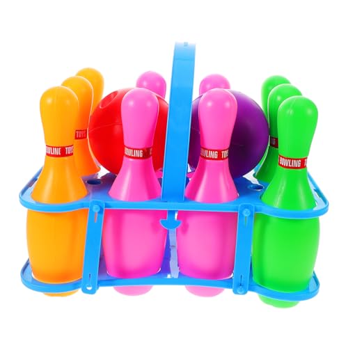 FOYTOKI 1Satz Bowling Set aus Pins und Bälle für Indoor und Outdoor Fördert Hand Auge Koordination für Kindergeburtstagsfeiern FOYTOKI 1Satz Bowling Set aus Pins und Bälle für Indoor und Outdoor Fördert Hand Auge Koordination für Kindergeburtstagsfeiern von FOYTOKI