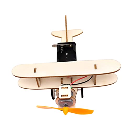 FOYTOKI 1Satz DIY Holzflugzeug Spielzeugset Experimentiermodell für Pädagogisches Bastelspielzeug Kreativität und Analytischen Fähigkeiten für Junge von FOYTOKI