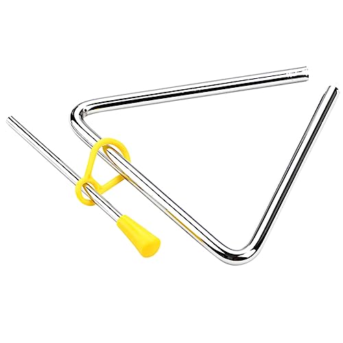 FOYTOKI 1Satz Dreiecksinstrument für Dreiecks Schlagglocke mit Stab Leicht zu Kreatives Musikspielzeug für Kleine Musiker für Zuhause und Unterwegs FOYTOKI 1Satz Dreiecksinstrument für Dreiecks Schlagglocke mit Stab Leicht zu Kreatives Musikspielzeug für Kleine Musiker für Zuhause und Unterwegs von FOYTOKI