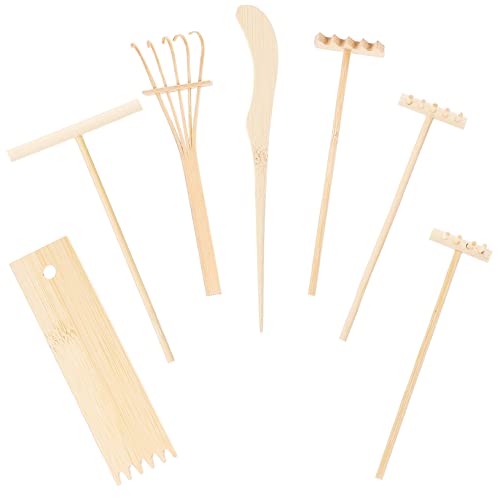 FOYTOKI 1Satz Garten Rechen Teiliges DIY Sandkasten Zubehör für Kreative Tischdekoration Dekorative Mini Rakes zur Stressbewältigung und Inspiration im Zen Stil FOYTOKI 1Satz Garten Rechen Teiliges DIY Sandkasten Zubehör für Kreative Tischdekoration Dekorative Mini Rakes zur Stressbewältigung und Inspiration im Zen Stil von FOYTOKI