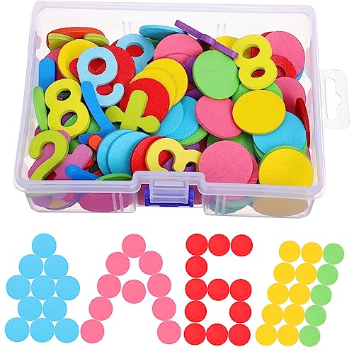 FOYTOKI 1Satz Holz Montessori mit Bunten Rundscheiben und Lernspielzeug für Vorschulkinder Mathematischen Fähigkeiten und Farberkennung FOYTOKI 1Satz Holz Montessori mit Bunten Rundscheiben und Lernspielzeug für Vorschulkinder Mathematischen Fähigkeiten und Farberkennung von FOYTOKI