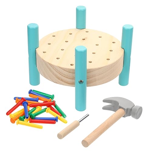 FOYTOKI 1Satz Holznagel Hammer für Lernspielzeug Hand Auge Koordination mit Nageln Einfach zu Spielendes Hämmern für Kleinkinder und Vorschulkinder FOYTOKI 1Satz Holznagel Hammer für Lernspielzeug Hand Auge Koordination mit Nageln Einfach zu Spielendes Hämmern für Kleinkinder und Vorschulkinder von FOYTOKI