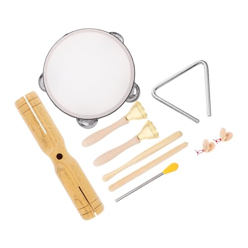 FOYTOKI 1Satz Holzspielzeug Musikinstrumente für Teiliges Schlaginstrumente Kit aus Stabilem Material für Vorschulerziehung und Kreative Musikalische von FOYTOKI