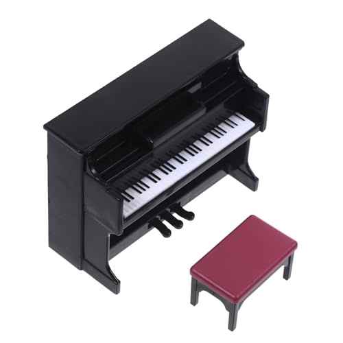 FOYTOKI 1Satz Klavier Modell mit Hocker für Puppenhaus Dekoratives Musikinstrument für Szenenaufnahmen und Einrichtung von Mini Möbelmodellen FOYTOKI 1Satz Klavier Modell mit Hocker für Puppenhaus Dekoratives Musikinstrument für Szenenaufnahmen und Einrichtung von Mini Möbelmodellen von FOYTOKI