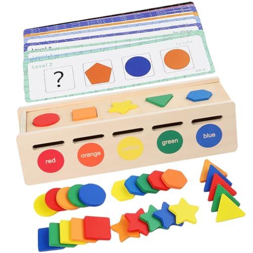 FOYTOKI 1Satz Kreatives und Formsortierspielzeug für Kleinkinder Montessori Lernspielzeug Feinmotorik und Wahrnehmung für Ab Monaten mit Holzbox FOYTOKI 1Satz Kreatives und Formsortierspielzeug für Kleinkinder Montessori Lernspielzeug Feinmotorik und Wahrnehmung für Ab Monaten mit Holzbox von FOYTOKI