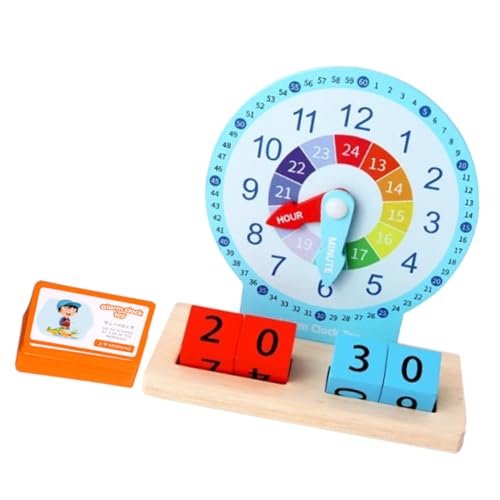 FOYTOKI 1Satz Lernuhr aus Holz Farbenfrohes Formerkennung für Kleinkinder Pädagogisches Holzspielzeug für Vorschule und Kindergarten Fördert die Intellektuelle Entwicklung FOYTOKI 1Satz Lernuhr aus Holz Farbenfrohes Formerkennung für Kleinkinder Pädagogisches Holzspielzeug für Vorschule und Kindergarten Fördert die Intellektuelle Entwicklung von FOYTOKI