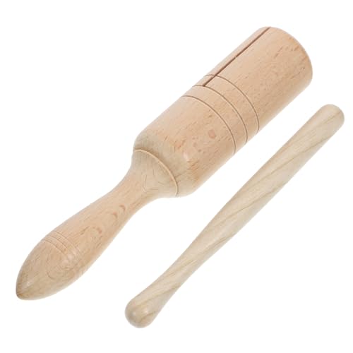 FOYTOKI 1Satz Musikspielzeug für Holz Guiro und Stab Pädagogisches Schlaginstrument Kreativität und Kognitiven Fähigkeiten für Kleine Musiker von FOYTOKI