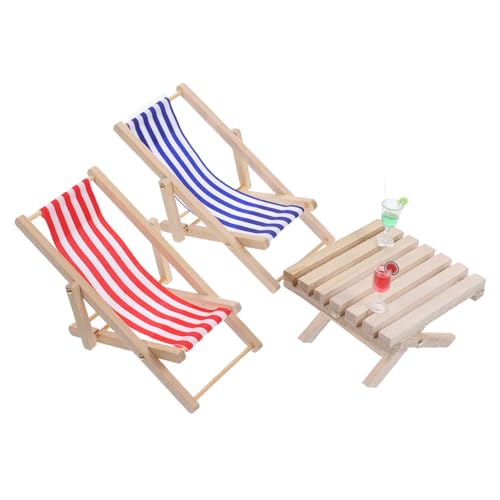 FOYTOKI 1Satz Puppenhaus Möbel aus Liegestühle Miniaturbecher Stranddekoration für Kinderpuppenhäuser Robust FOYTOKI 1Satz Puppenhaus Möbel aus Liegestühle Miniaturbecher Stranddekoration für Kinderpuppenhäuser Robust von FOYTOKI