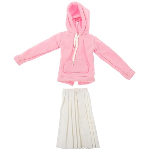 FOYTOKI 1Satz Puppenkleidung Für Puppen Sweatshirt Mit Rock DIY Outfit Für Farbenfrohes Kleidungsset Für Kreative Verkleidungen Für Teenager von FOYTOKI