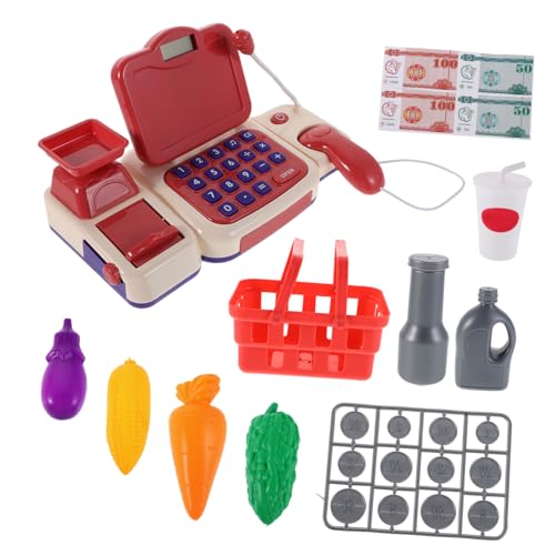 FOYTOKI 1Satz Registrierkassen Spielzeugset für Multifunktionale Supermarkt Spielerfahrung mit Scanner und Einkaufswagen für Jungen Jahren FOYTOKI 1Satz Registrierkassen Spielzeugset für Multifunktionale Supermarkt Spielerfahrung mit Scanner und Einkaufswagen für Jungen Jahren von FOYTOKI