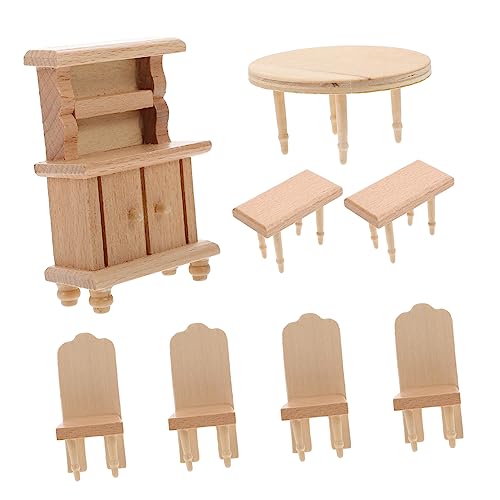 FOYTOKI 1Satz Stuhl für Puppenhaus Teiliges Esszimmermöbel Schrank Stühle Hocker Puppenzubehör für Kreatives Rollenspiel und Fotografie FOYTOKI 1Satz Stuhl für Puppenhaus Teiliges Esszimmermöbel Schrank Stühle Hocker Puppenzubehör für Kreatives Rollenspiel und Fotografie von FOYTOKI