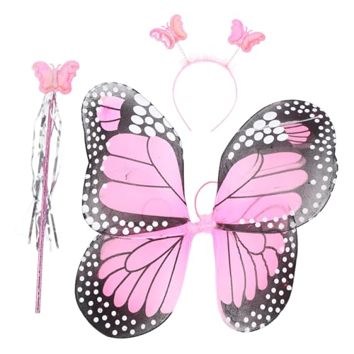 FOYTOKI 1Satz Teiliges Schmetterlingsflügel für Kostüm Requisiten mit Haarreifen und Feenstab für Karneval Rollenspiele und Kreative Fotoshootings FOYTOKI 1Satz Teiliges Schmetterlingsflügel für Kostüm Requisiten mit Haarreifen und Feenstab für Karneval Rollenspiele und Kreative Fotoshootings von FOYTOKI