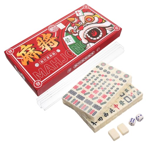 FOYTOKI 1Satz Tragbares Mini Mahjong Set Reise Mahjong für Freunde Spielsteine Freizeit Innen und Außenbereich Drucktechnologie Praktische Aufbewahrung FOYTOKI 1Satz Tragbares Mini Mahjong Set Reise Mahjong für Freunde Spielsteine Freizeit Innen und Außenbereich Drucktechnologie Praktische Aufbewahrung von FOYTOKI