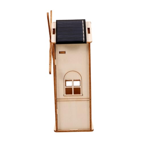 FOYTOKI 1Satz Unfertigem Holz Solar Windmühlen Experimentierset für DIY Bastelset für Wissenschaftliche Projekte von Hand und Gehirnentwicklung von FOYTOKI