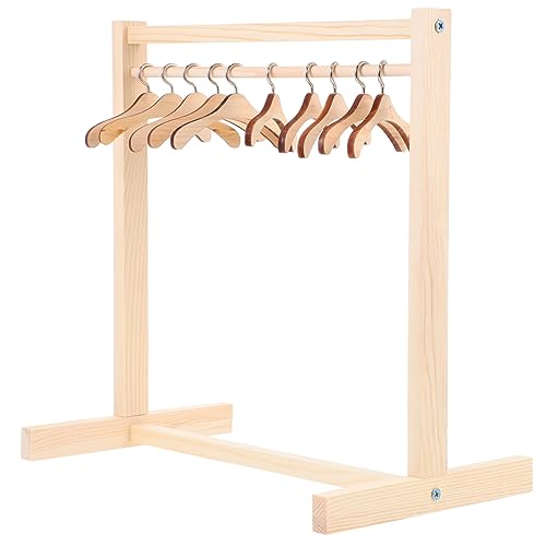 FOYTOKI 1Set Puppen Kleiderständer Aus Mit Kleiderbügeln Für Puppenhaus Großer Puppenbekleidungsständer Mit 10cm Kleiderbügeln Für Kreative Rollenspiele FOYTOKI 1Set Puppen Kleiderständer Aus Mit Kleiderbügeln Für Puppenhaus Großer Puppenbekleidungsständer Mit 10cm Kleiderbügeln Für Kreative Rollenspiele von FOYTOKI