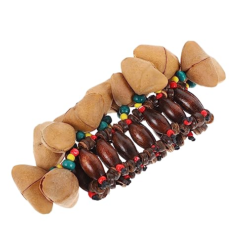 FOYTOKI 1Stück Afrikanische Trommel Nuss Shell Handglocke Kreatives Percussion Instrument Hochwertige Musikinstrumente für Dekoratives aus Nussschale von FOYTOKI