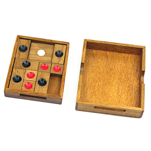 FOYTOKI 1Stück Hölzernes Schachbrett für Klassisches Rundpunkt Schachspiel und Rot Pädagogisches Brettspiel Logikfähigkeiten FOYTOKI 1Stück Hölzernes Schachbrett für Klassisches Rundpunkt Schachspiel und Rot Pädagogisches Brettspiel Logikfähigkeiten von FOYTOKI