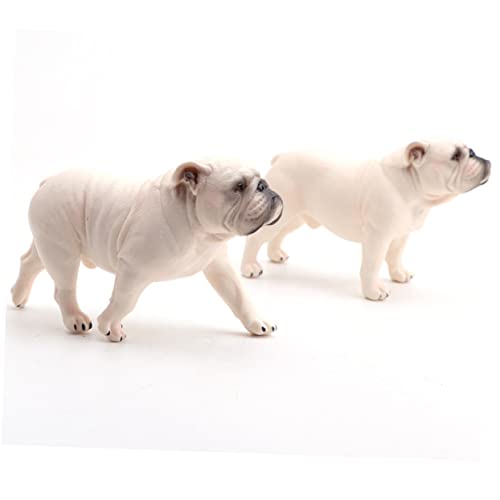 FOYTOKI Hundemodell Bulldogge Realistisches PVC Simulationsfigur Ebene Ornament Deko für Zuhause Büro Auto FOYTOKI Hundemodell Bulldogge Realistisches PVC Simulationsfigur Ebene Ornament Deko für Zuhause Büro Auto von FOYTOKI