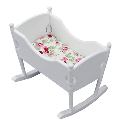 FOYTOKI 1Stück Modell für Puppenhaus Handwerkskunst Maßstab Langlebig für Kinderzimmer Dekoration Weißes Design für Dolly House Accessoires von FOYTOKI