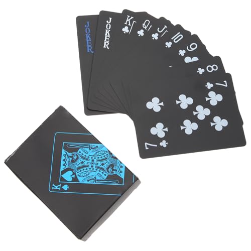 FOYTOKI 2 Boxen wasserdichte Pokerkarten Hochwertige Spielkarten aus Schwarzem für Familien und Gesellschaftsspiele für Partys und Gemütliche Abende zu Hause FOYTOKI 2 Boxen wasserdichte Pokerkarten Hochwertige Spielkarten aus Schwarzem für Familien und Gesellschaftsspiele für Partys und Gemütliche Abende zu Hause von FOYTOKI