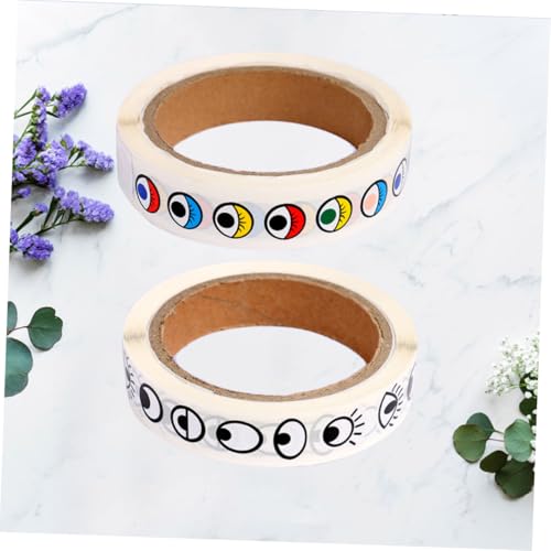 FOYTOKI 2 Rollen DIY Augen Aufkleber Selbstklebende Bunte Schwarz weiße Etiketten für Bastelprojekte Schüler Modellbau Scrapbooking Einfache Anwendung ohne Rückstände FOYTOKI 2 Rollen DIY Augen Aufkleber Selbstklebende Bunte Schwarz weiße Etiketten für Bastelprojekte Schüler Modellbau Scrapbooking Einfache Anwendung ohne Rückstände von FOYTOKI