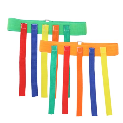 FOYTOKI 2 Sätze Outdoor Pull Tails Gürtel für Interaktive Familienaktivität Hand Augen Koordination Zufällige Farben für Garten und Draußenspiele Zufällige Farbe von FOYTOKI