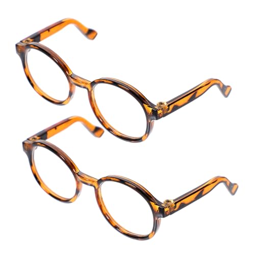 FOYTOKI 2 Stück Fashionable Mini Puppenbrillen Stylische Dekorationsbrille für Puppen Transparente Große Brillen mit Leopardenmuster Accessoire für Rollenspiele und Eltern Interaktion FOYTOKI 2 Stück Fashionable Mini Puppenbrillen Stylische Dekorationsbrille für Puppen Transparente Große Brillen mit Leopardenmuster Accessoire für Rollenspiele und Eltern Interaktion von FOYTOKI