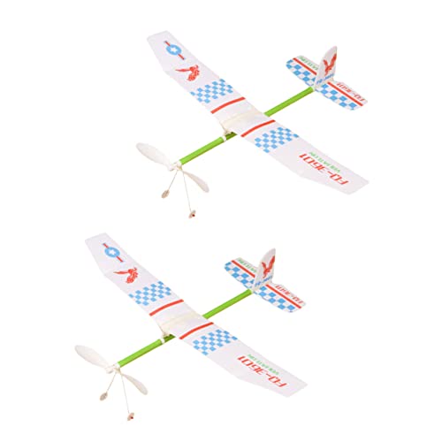 FOYTOKI 2 Stück Gleitflugzeug Modelle für Robuste DIY Spielzeuge aus Hochwertigem Material für Outdoor Aktivitäten und Party von FOYTOKI