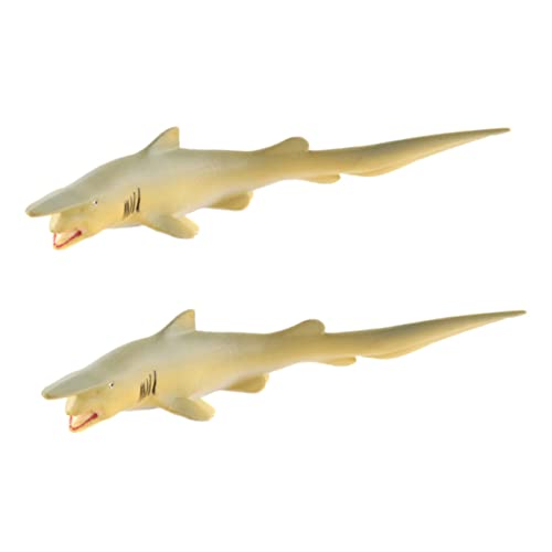 FOYTOKI 2 Stück Haifigur Modell Realistische Simulation von Haien Pädagogisches für Dekoration für Schreibtisch und Garten Lernspielzeug für Tierkunde FOYTOKI 2 Stück Haifigur Modell Realistische Simulation von Haien Pädagogisches für Dekoration für Schreibtisch und Garten Lernspielzeug für Tierkunde von FOYTOKI