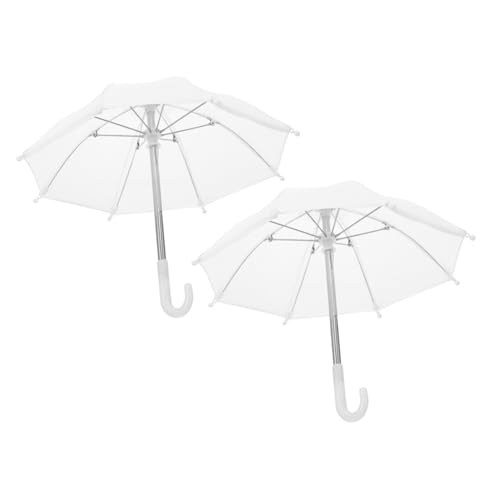 FOYTOKI 2 Stück Mini Regenschirm Miniaturen Mini Haus Regenschirm Modell Dekoration Miniatur Regenschirm DIY Miniatur Puppenhaus Puppenschirm UV Puppenhaus Kleiner von FOYTOKI