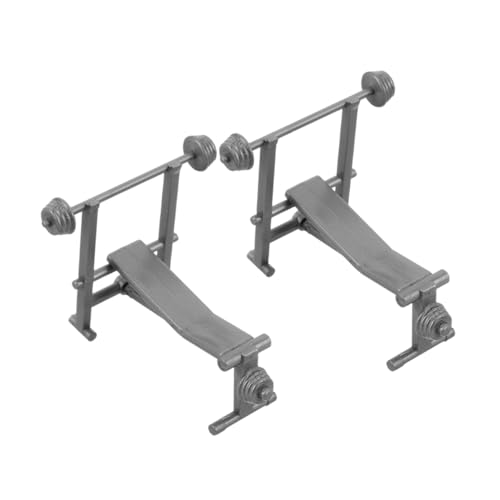 FOYTOKI 2 Stück Miniatur-fitnessgeräte: Fitness-trainingsgeräte, Mini-langhantel, Hantelbank, Mikro-szenen-Dekoration, Puppenhaus-übungsspielset FOYTOKI 2 Stück Miniatur-fitnessgeräte: Fitness-trainingsgeräte, Mini-langhantel, Hantelbank, Mikro-szenen-Dekoration, Puppenhaus-übungsspielset von FOYTOKI
