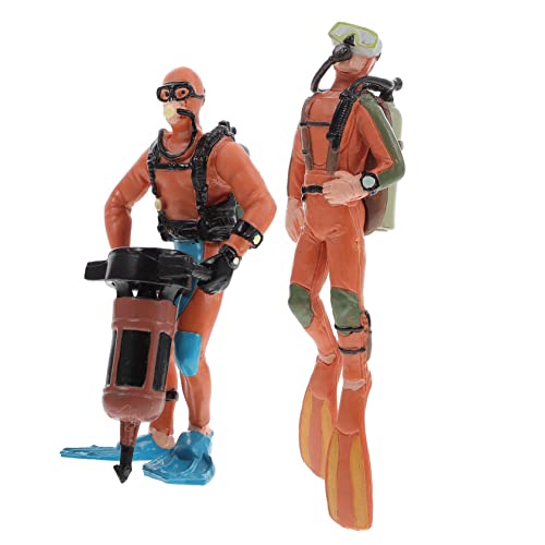 FOYTOKI 2 Stücke Simulierte Taucherfiguren aus PVC Dekorative Unterwasser Miniaturen für Zuhause und Büro Kreative Landschaftsornamente für Kinder und Erwachsene FOYTOKI 2 Stücke Simulierte Taucherfiguren aus PVC Dekorative Unterwasser Miniaturen für Zuhause und Büro Kreative Landschaftsornamente für Kinder und Erwachsene von FOYTOKI