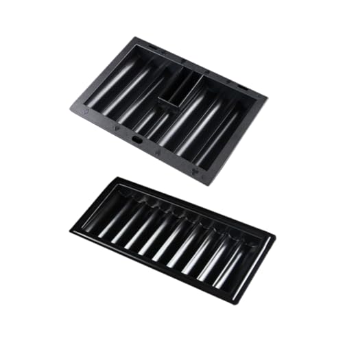 FOYTOKI 2 Stück Poker Chip Tray aus Kunststoff Table Chip Aufbewahrungsschale für Ordnung und Sauberkeit für Pokerabende und Spieleabende Platzsparend und Praktisch von FOYTOKI