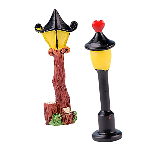 FOYTOKI 2 Stück Straßenlaternen für Puppenhäuser Resin Lampposten Modell Vintage Deko für DIY Zubehör für Mini Häuser und Sammlerartikel FOYTOKI 2 Stück Straßenlaternen für Puppenhäuser Resin Lampposten Modell Vintage Deko für DIY Zubehör für Mini Häuser und Sammlerartikel von FOYTOKI