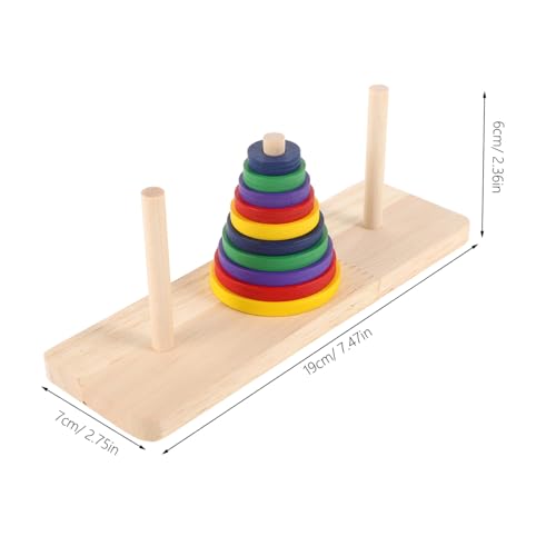 FOYTOKI 2 Stück Teiliges Holzpuzzle Hanoi Turm Bunt Intellektuelles Denkspiel für Erwachsene und Ab Jahren Glatte Oberfläche Kreatives Brettspiel Vorstellungskraft und FOYTOKI 2 Stück Teiliges Holzpuzzle Hanoi Turm Bunt Intellektuelles Denkspiel für Erwachsene und Ab Jahren Glatte Oberfläche Kreatives Brettspiel Vorstellungskraft und von FOYTOKI