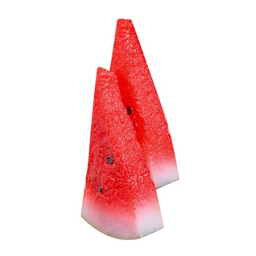 FOYTOKI 2 Stück Teiliges Wassermelonen Scheiben Deko aus Geruchlosem Realistische Obstmodelle für Zuhause Kindergarten Supermarkt und Fotorequisiten und Langlebig FOYTOKI 2 Stück Teiliges Wassermelonen Scheiben Deko aus Geruchlosem Realistische Obstmodelle für Zuhause Kindergarten Supermarkt und Fotorequisiten und Langlebig von FOYTOKI