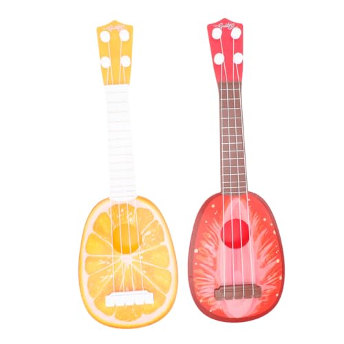 FOYTOKI 2 Stück Ukulele Lifelike Ukulele aus Kunststoff Musikinstrument für Kleine Musiker für Musikalische Früherziehung von FOYTOKI