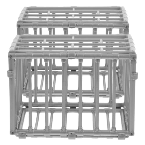 FOYTOKI 2 Stücke Mini Käfig Modell Tier Käfig Modell Käfig Prop Miniatur Käfig Modell Spielzeug DIY Tier Käfig von FOYTOKI