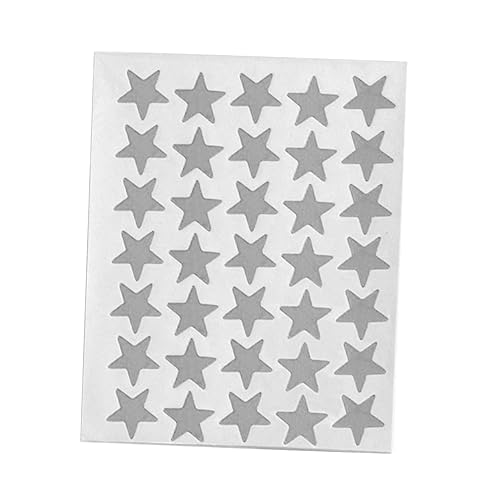 FOYTOKI 20 Packungen Fünfzackstern Aufkleber Selbstklebende Belohnungssticker für Jugendliche für Scrapbooking Basteln und Motivationsmarkierungen Silber Farben Rot von FOYTOKI