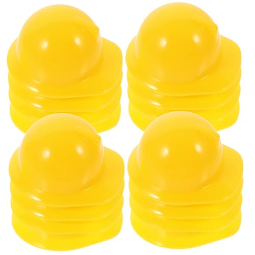 FOYTOKI 20 Stück Haustier Hut Miniaturhut Ratte Cowgirl-Hut Kappe Vogelscheuche Figuren Kühlmatte Für Schutzhelm Gepolstert Bauhelm Ausgestopft Hamster Plastik Yellow von FOYTOKI