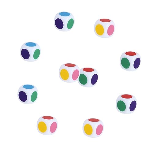 FOYTOKI 20 Stück Teiliges Farbige Acrylwürfel für Lernspielzeug zur Farberkennung Pädagogische für Klassenzimmer und Spiele Sicher und Langlebig Einfach zu Reinigen von FOYTOKI