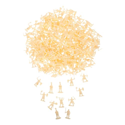 FOYTOKI 200 Stück Mittelalterliche Soldaten Figuren Mini Action Figuren für Sandkasten Dekoration Langlebige Plastikminiatur Menschen für Rollenspiele und Sammlungen von FOYTOKI