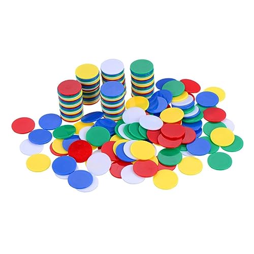 FOYTOKI 200 Stück Spielchips aus Kunststoff für Poker und Bingo Zählmarken Wiederverwendbare Lernspielzeuge für Spieleabende und Matheübungen Farblich Gemischte Chips FOYTOKI 200 Stück Spielchips aus Kunststoff für Poker und Bingo Zählmarken Wiederverwendbare Lernspielzeuge für Spieleabende und Matheübungen Farblich Gemischte Chips von FOYTOKI