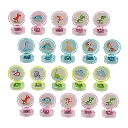 FOYTOKI 20Stücke Kreative Dinosaurier Stempel für Mini Tier Stempelset für Geburtstagsgeschenke und Partys Motive Sicheres Material für Bastelprojekte und Spaß von FOYTOKI
