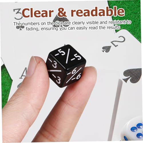 FOYTOKI 24 Stück Additionswürfel Spielwürfel Acryl Bicolor Mathe Lernwürfel für Klassenzimmer Party Token Dice Spiel Zubehör von FOYTOKI