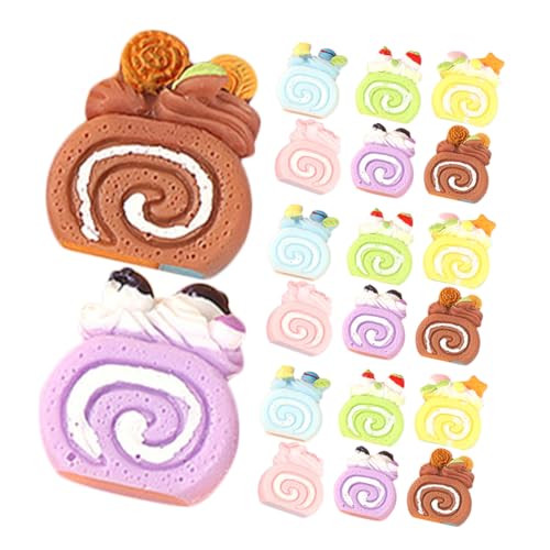 FOYTOKI 24Stücke Dekorationen für Kuchen Künstliche Lebensmittel Requisite für Puppenhaus und Mini Landschaften Fake Desserts für DIY Hochwertige FOYTOKI 24Stücke Dekorationen für Kuchen Künstliche Lebensmittel Requisite für Puppenhaus und Mini Landschaften Fake Desserts für DIY Hochwertige von FOYTOKI